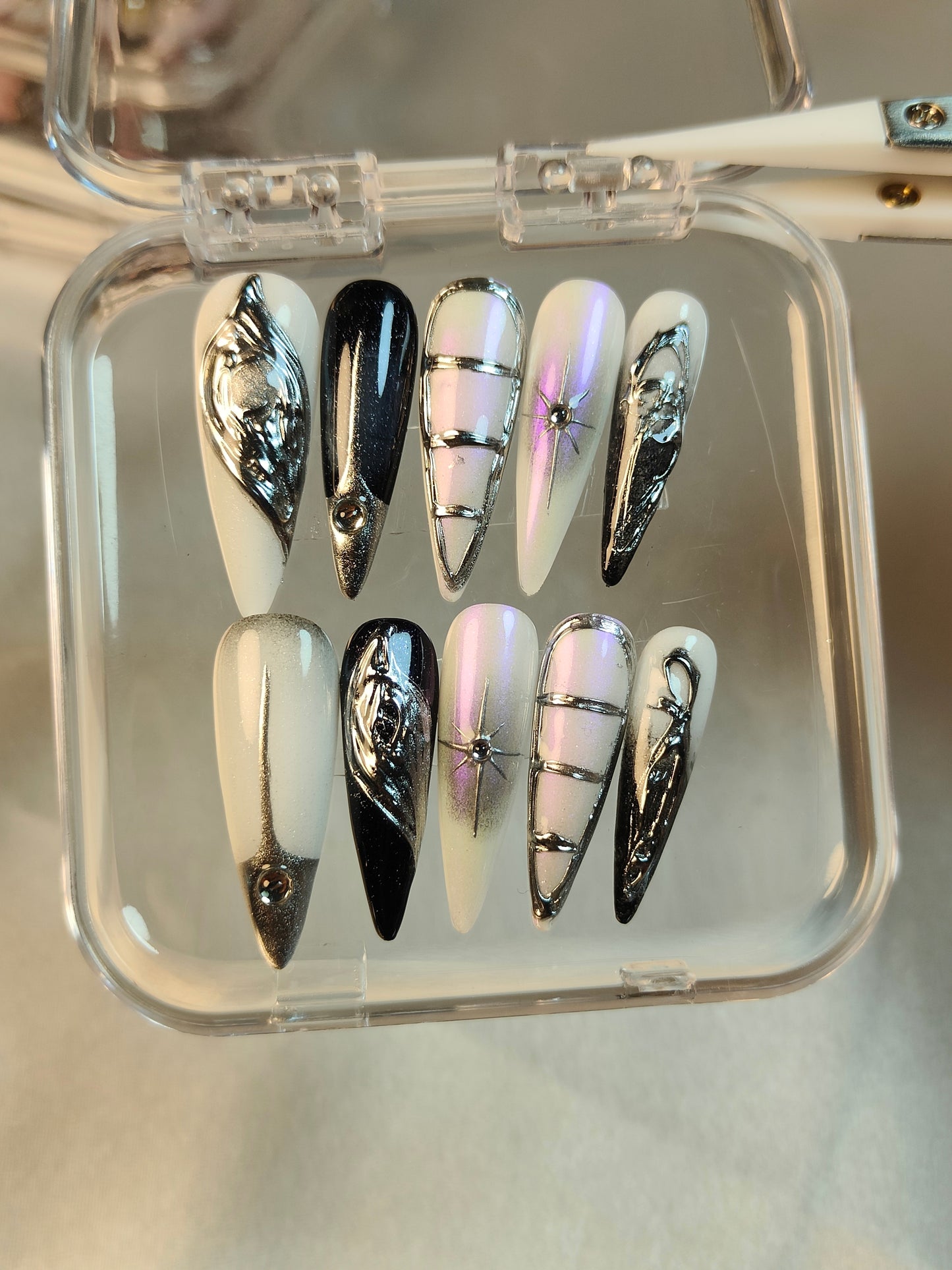 hand made press on nails false nail