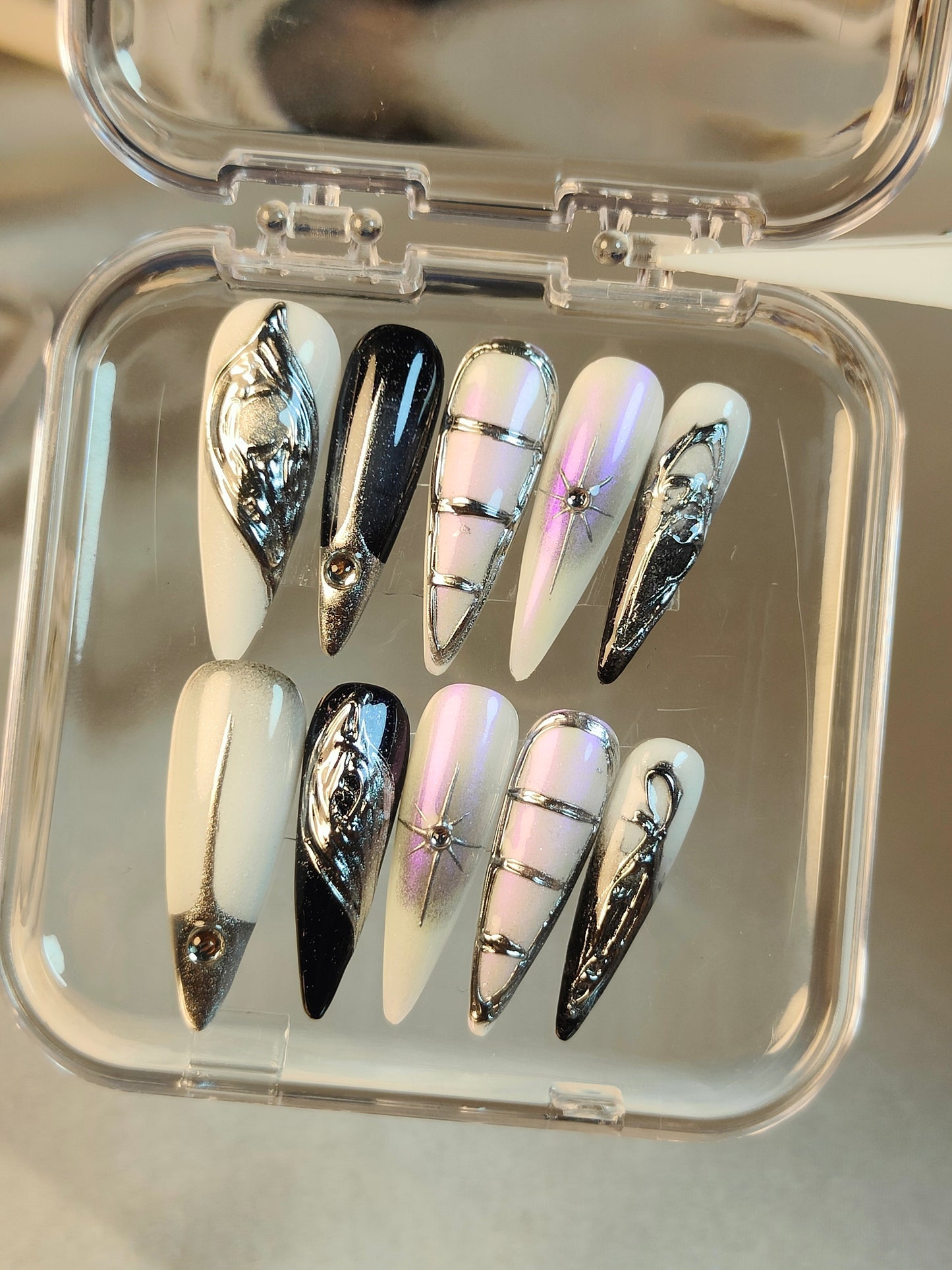 hand made press on nails false nail