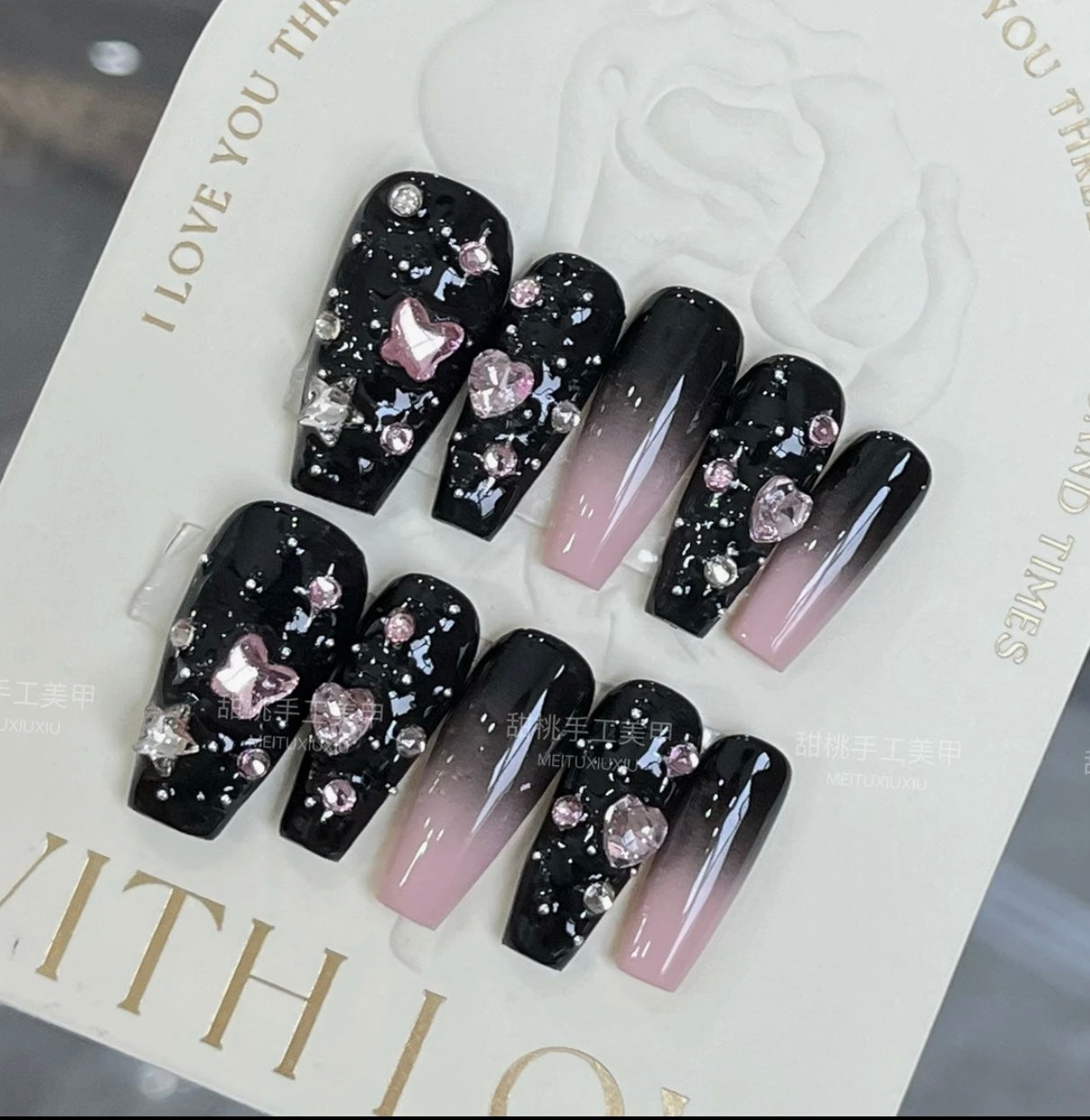 hand made press on nails false nail