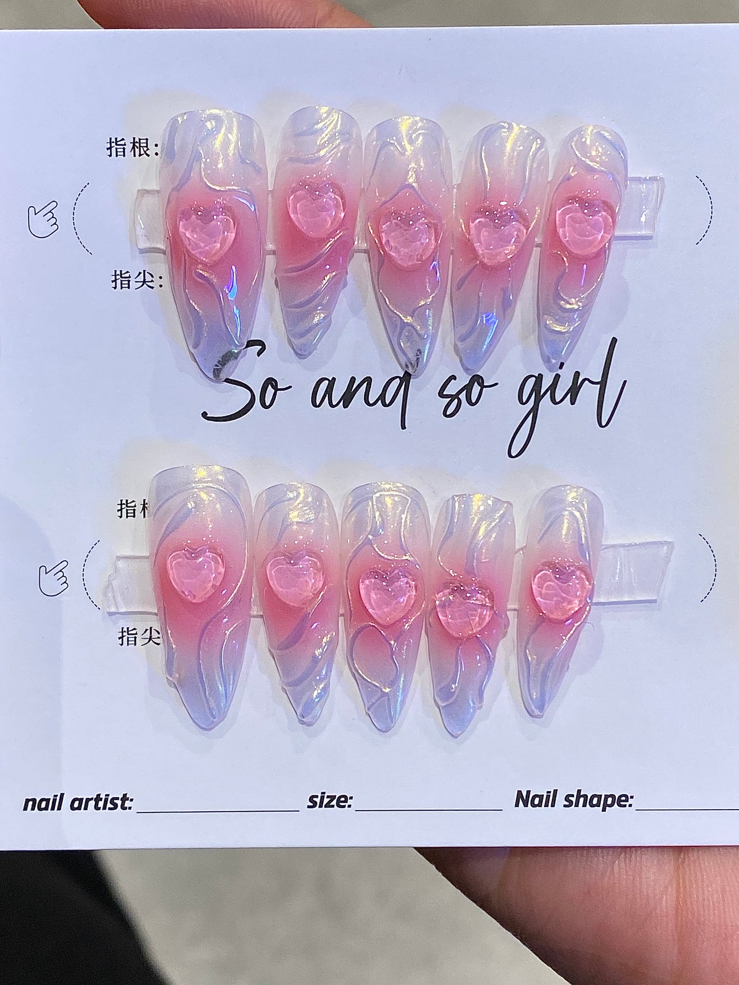 A press on nails metal coffin fake nails