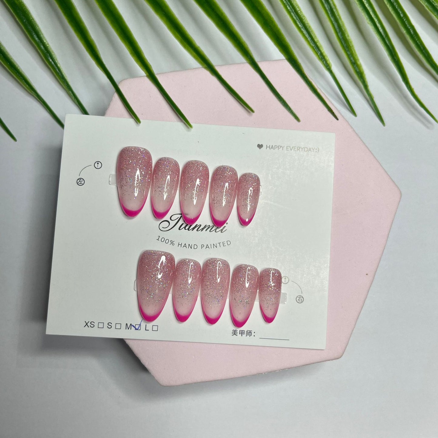 press on nails High quality handmade can  reusable hot shiny diamond  Almond style