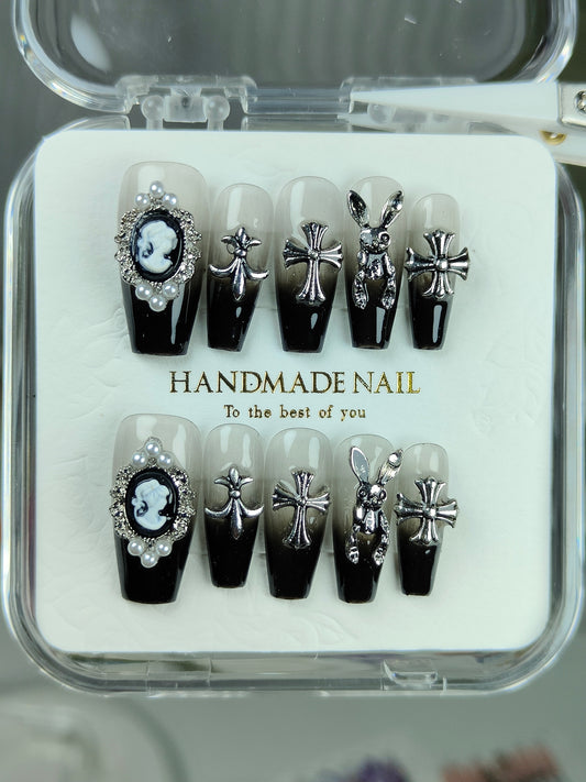 press on nails handmade false nail.