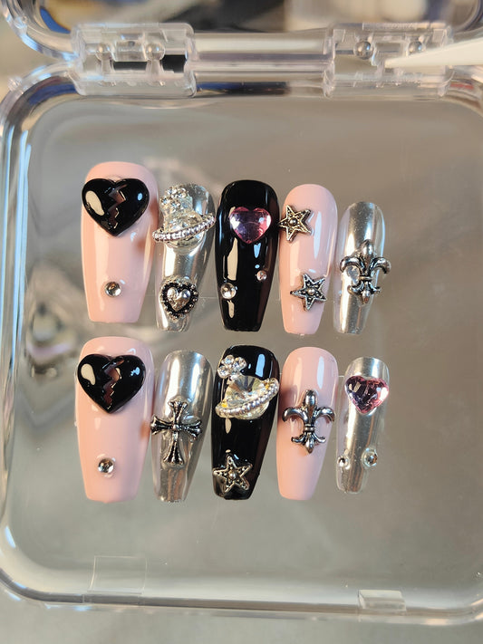 hand made press on nails false nail