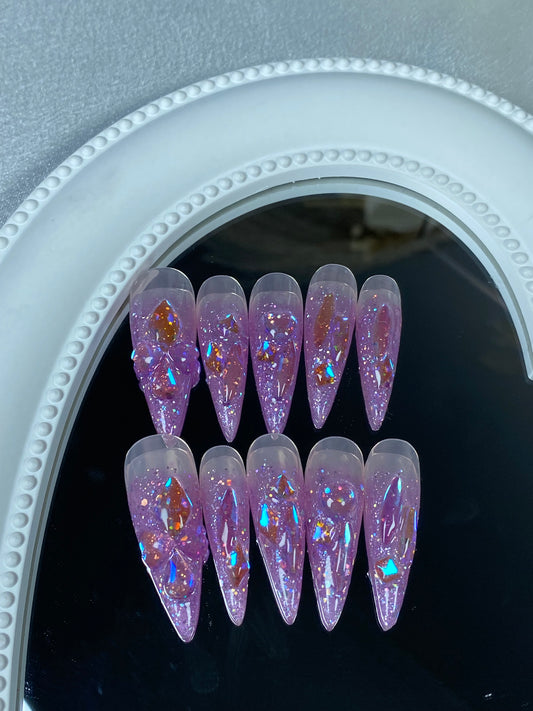 press on nails   High quality handmade super shiny3D