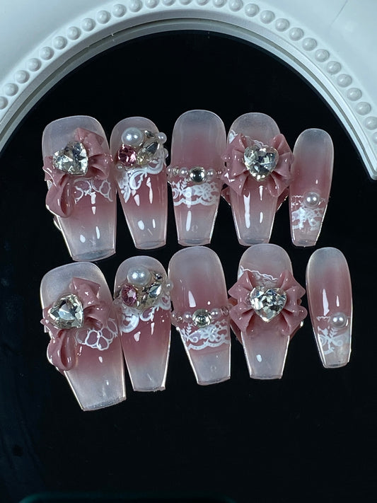 hand made press on nails  false nail