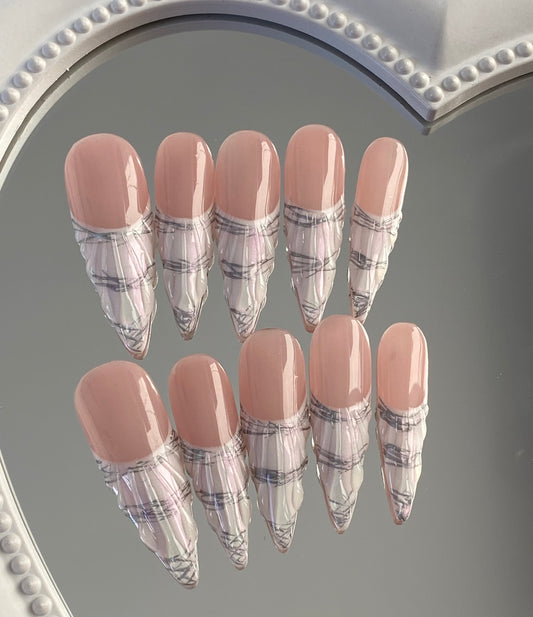 hand made press on nails  3D false nail