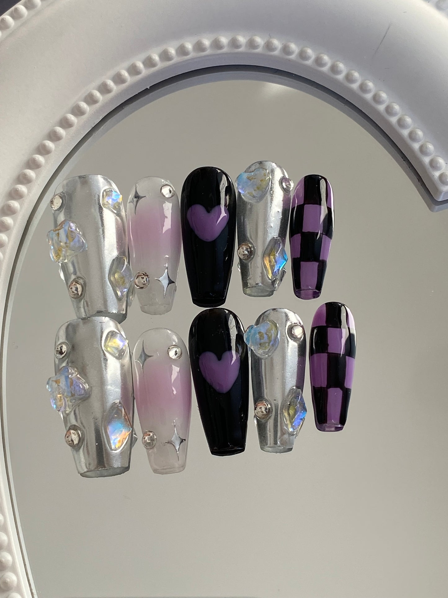 hand made press on nails  false nail