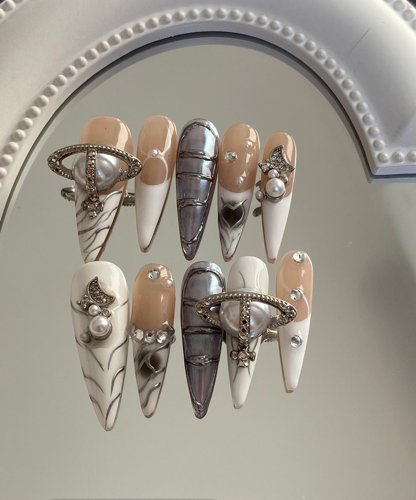 press on nails High quality handmade ,can  reusable hot shiny diamond  long nails