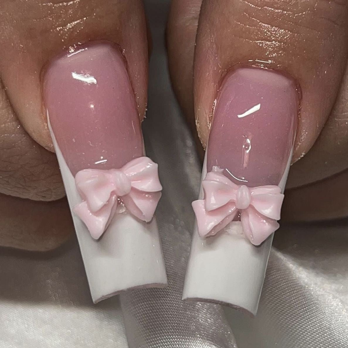 B Long Coffin press on nails  hand made  hello kitty fake nail