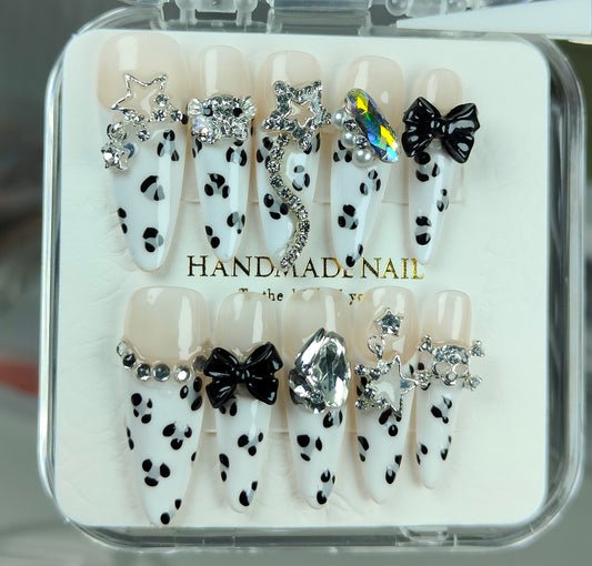 press on nails High quality handmade ,can  reusable hot shiny diamond  long nails